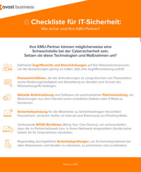 Checkliste IT-Sicherheit